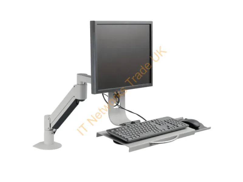 7509-1000HY-124 - Hat Design Works 7509-1000Hy-124 Monitor Mount / Stand 27" Silver Desk