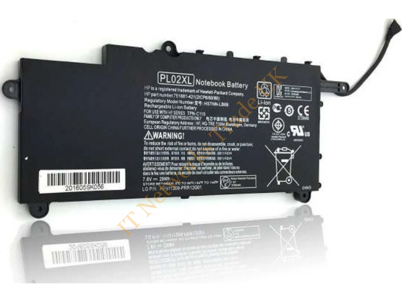 751875-001 HP 2-Cell 29Wh 11V Li-Ion Battery for Pavilion 11-n010dx x360 Laptop Battery