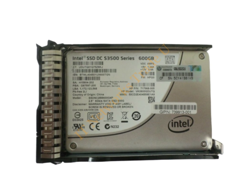 751964-B21 HP 600GB Multi-Level Cell SATA 6Gb/s 2.5-inch Solid State Drive SSD Storage