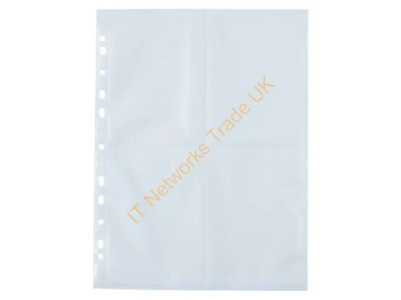 7562 - HERMA Fotophan transparent photo pockets 10x15 cm portrait white 250 pcs.