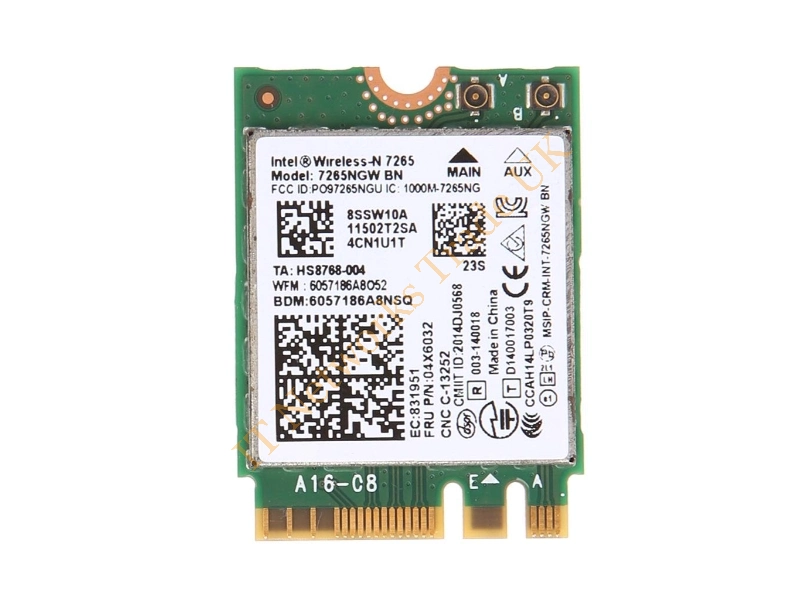 756751-005 HP Intel Wireless-N 7265 AN NGFF 300M Wi-Fi+ Bluetooth 4.0 Dual Band Card Wireless LAN Card