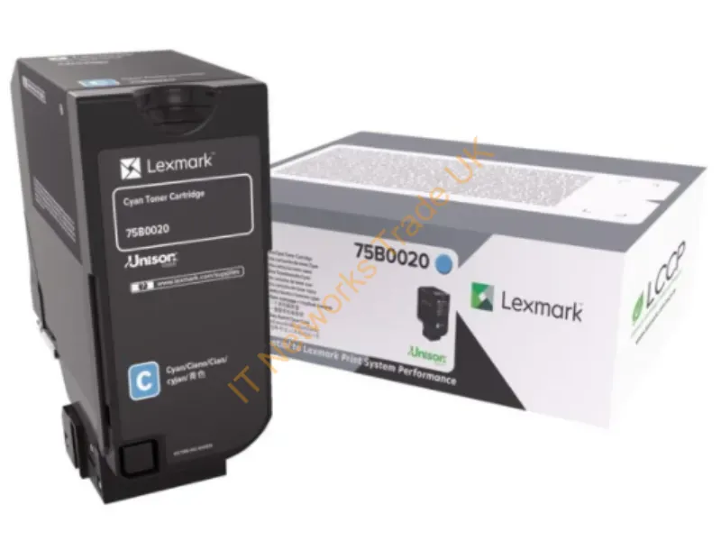 75B0020 - Lexmark 75B0020 Toner cyan, 10K pages Accessory