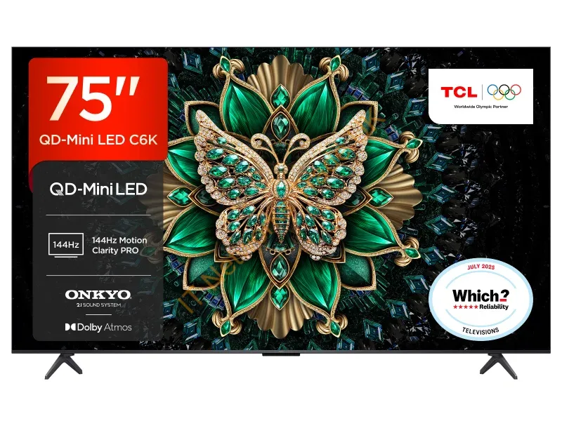75C6K-UK - TCL C6K TV -UK Premium QD-MiniLED TV