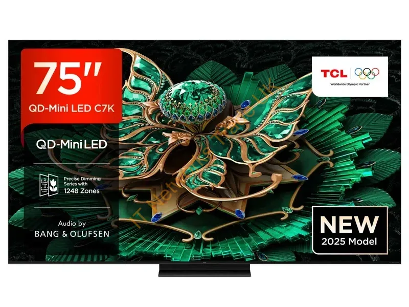 75C7K-UK - TCL 75C7K-UK TV 190.5 cm (75") 4K Ultra HD Smart TV Wi-Fi Black 3000 cd/m�