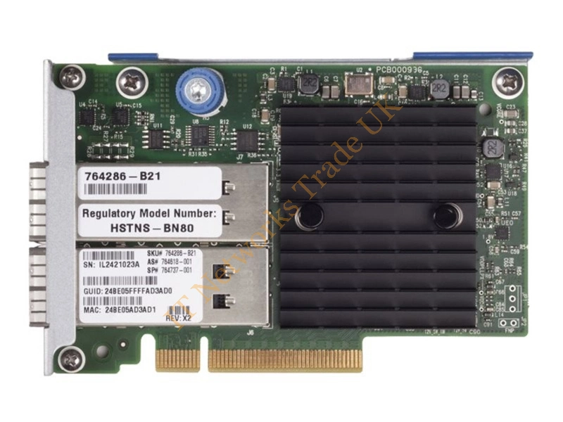 764620-001 HP InfiniBand QDR/Ethernet 10GB 2-Port 544+flr-QSFP Adapter