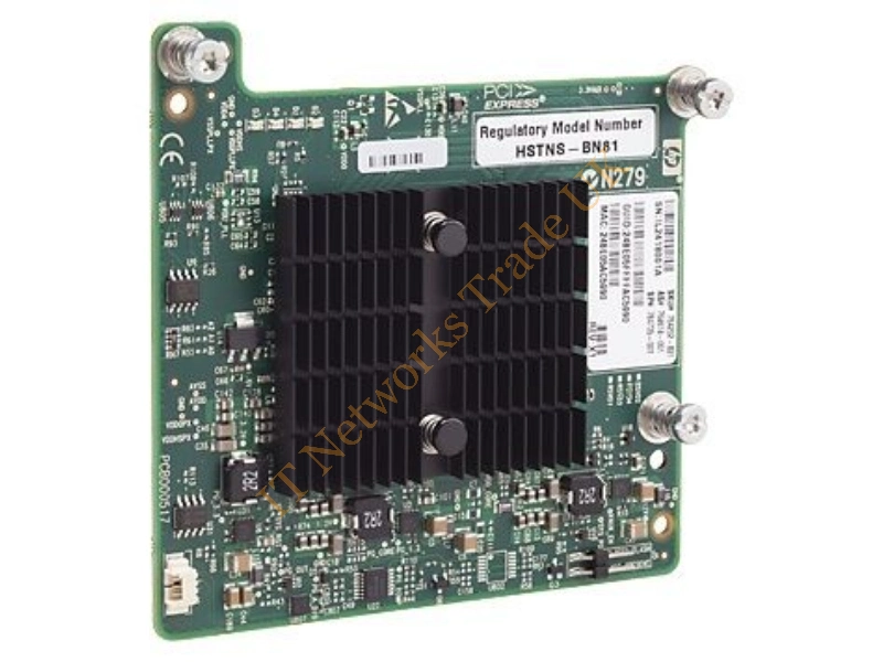 764734-001 HP InfiniBand 544+M QDR 10GB/s Dual Port PCI-Express 3.0 Mezzanine Network Adapter