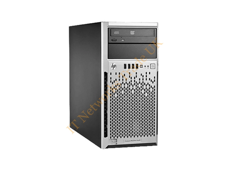 768729-001 HP ProLiant ML310e G8 1x Intel -Xeon E3-1241v3 3.5 GHz CPU 4-Core 8GB DDR3 SDRAM 4U Tower Server Server System