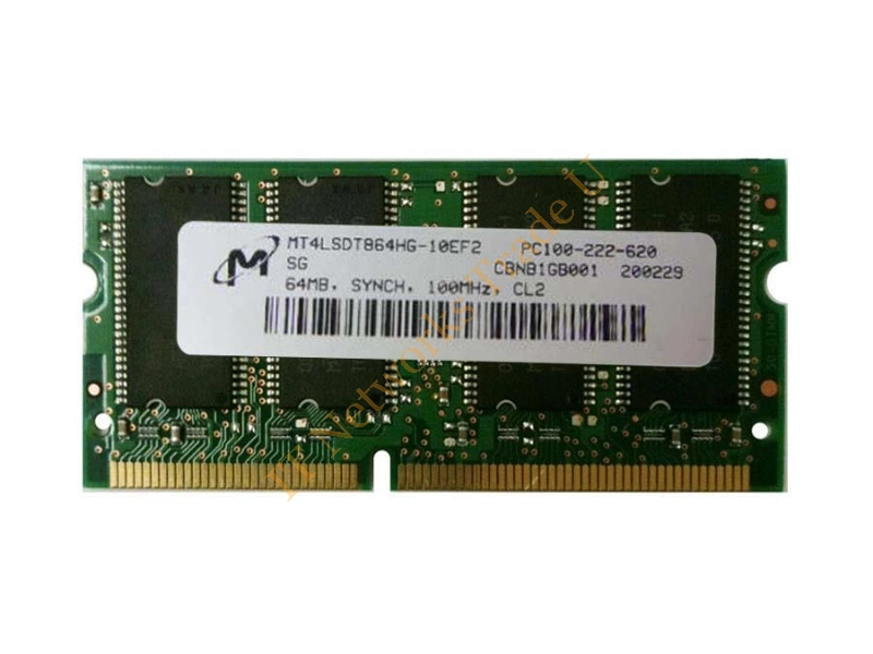 76H0295 IBM 64MB 66MHz PC66 non-ECC Unbuffered CL2 144-Pin SoDimm Memory Module Laptop Memory