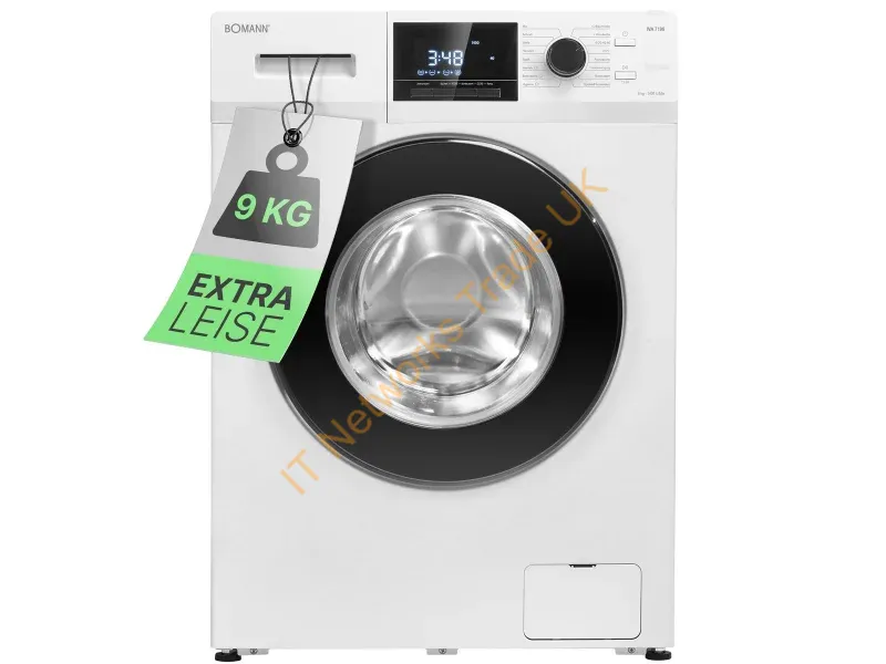 771960 - Bomann WA 7196 washing machine Front-load 9 kg 1400 RPM White