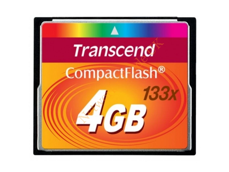 7775X133 Transcend 4GB 133x CompactFlash (CF) Memory Card