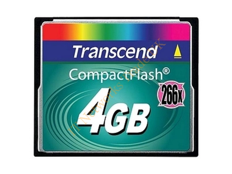 7775X266 Transcend 4GB 266x CompactFlash (CF) Memory Card