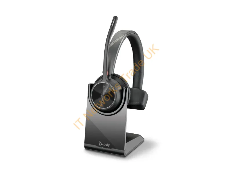 77Y93AA - Hp Poly Voyager 4310 Microsoft Teams Headset +Bt700 Dongle +Charging Stand