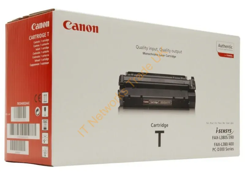 Canon 7833A002 (CARTRIDGE T) Toner black, 3.5K pages @ 5% coverage Accessory