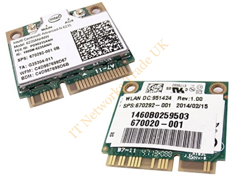 784641-005 HP 11a/b/g/n 2 x 2 WiFi and BT4.0 Wireless LAN Adapter
