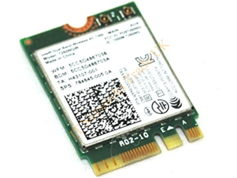 784645-005 HP Intel Dual Band Wireless-ac 7260 802.11 Ac 2x2 Wi-Fi And Bluetooth Card for Chromebook Network Adapter