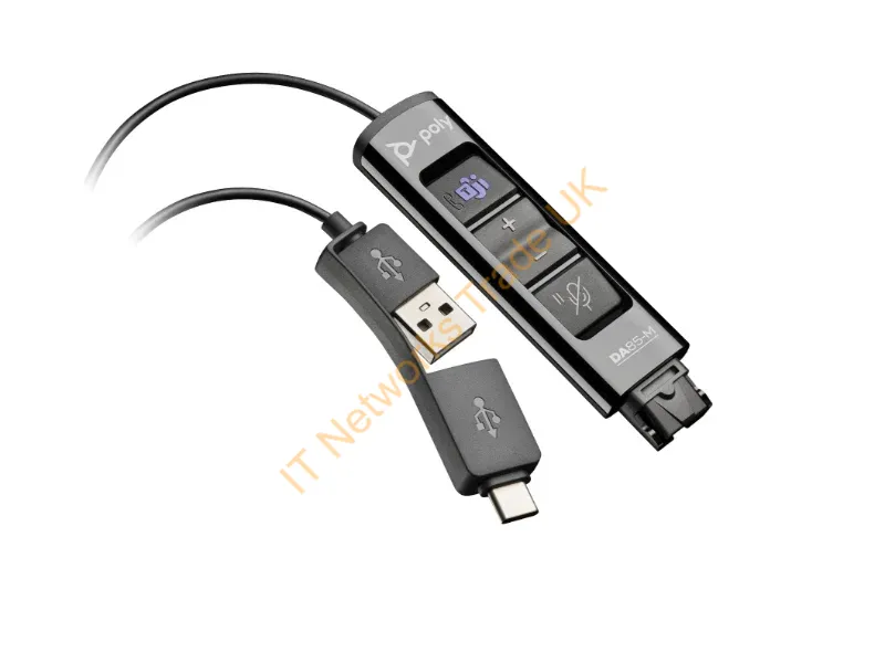786C8AA - Hp Poly Da85-M Usb To Qd Black Adapter TAA