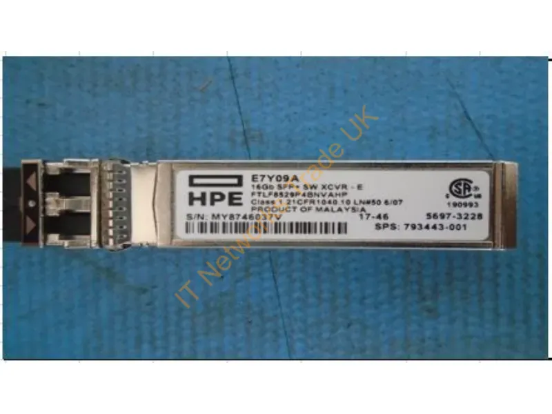 793443-001 HP 16 GB SFP+ Short Wave 1-Pack Extended Temperature Transceiver Module