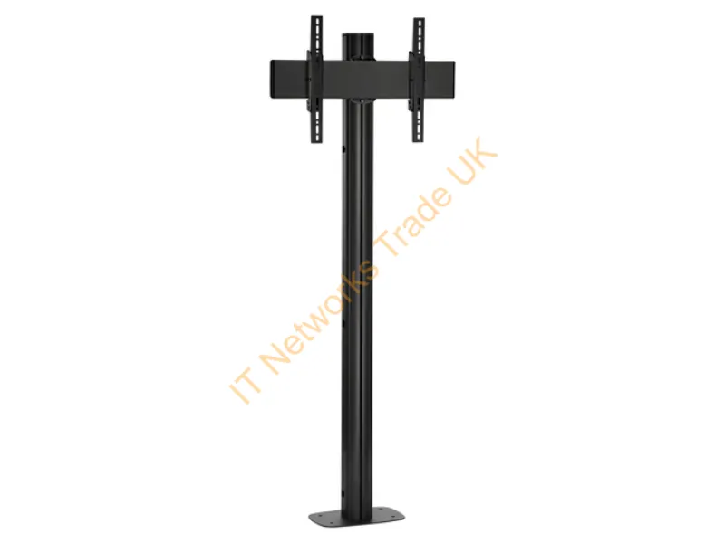 7952010 - Vogel's Vogel's Professional Connect-it FM 1544B Mounting kit (pole, interface bar, floor mounting base, interface display strips) for LCD display black screen size: up to 65" mounting interface: up to 400 x 400 mm in-floor mounted