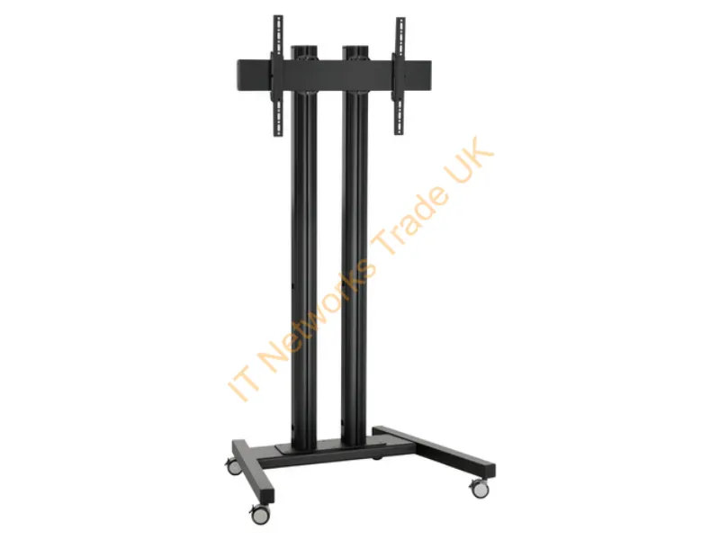 7953080 - Vogel's Vogel's Professional Connect-it TD2044 Cart (cart base, 2 poles, interface bar, 2 interface strips) for LCD display black screen size: up to 65"