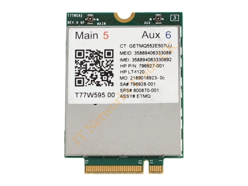 796928-001 HP LT4120 LTE/EV-DO/HSPA Snapdragon X5 LTE T77W595 WWAN M.2 Wireless Module 150Mbps Wireless LAN Card