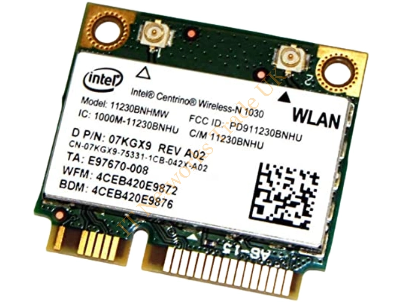 7KGX9 Dell Intel Centrino Wireless-N 1030 300Mb/s PCI Express Half Mini Card Wi-Fi Card Wireless LAN Card
