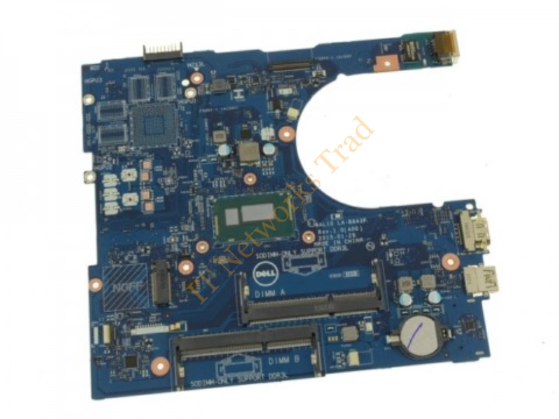 7TT7V Dell 2-Slot DDR3 RAM System Board Intel Core i5-3227U CPU for Inspiron 14R-5421 Laptop Motherboard