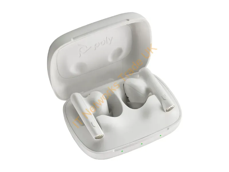 7Y8L4AA - Hp Poly Poly Voyager Free 60 Uc White Sand Earbuds +Bt700 Usb-C Adapter +Basic Charge Case