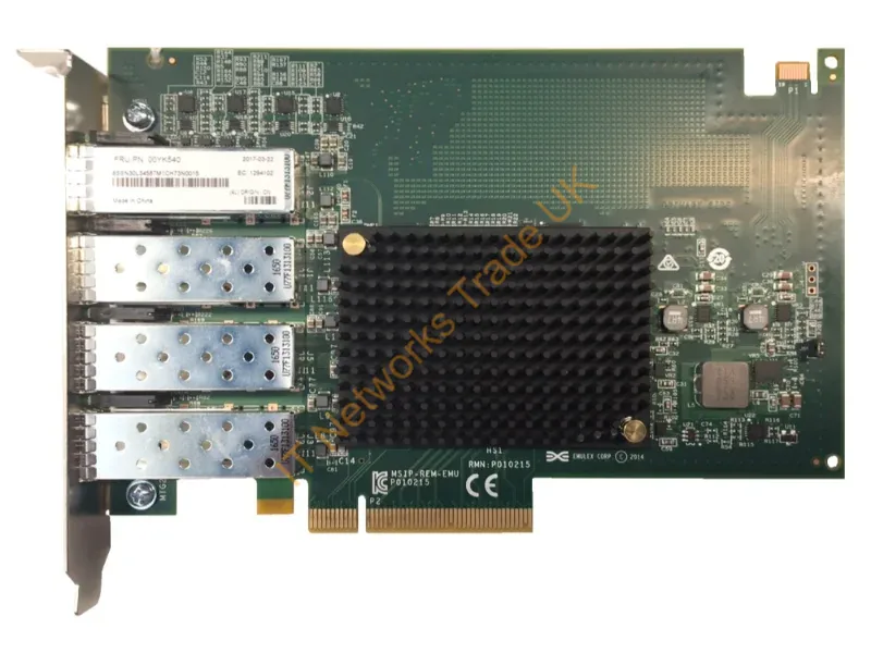 7ZT7A00493 Lenovo ThinkSystem Emulex OCe14104B-NX 4-Port 10GB PCI Express SFP+ Ethernet Adapter - for ThinkSystem SR530 / SR550