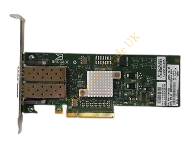 80-1002112-02 Brocade 825 Dual Port Fibre Channel 8GB Host Bus Adapter for System X Fiber Channel Controller