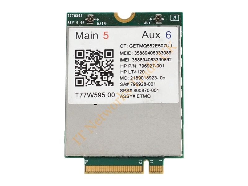 800870-001 HP LT4120 LTE/EV-DO/HSPA Snapdragon X5 LTE T77W595 WWAN M.2 Wireless Module 150Mbps Wireless LAN Card