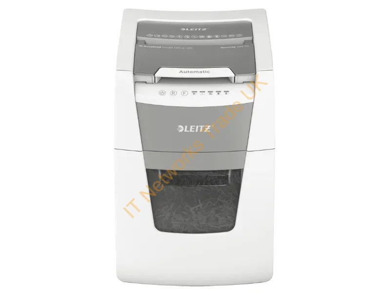 80111000 - Leitz P4 34L paper shredder Cross shredding 55 dB 22 cm Silver, Black, White, Grey
