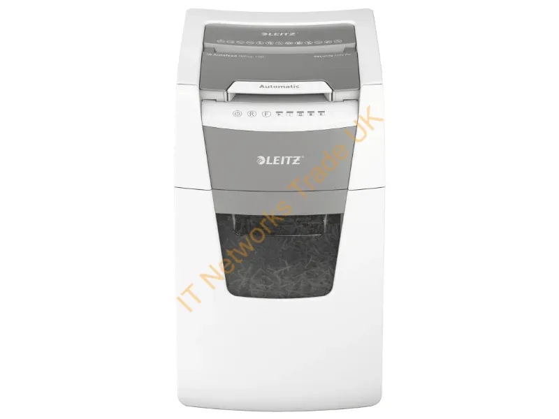 80131000 - Leitz P4 44L paper shredder Cross shredding 55 dB 22 cm Silver, Black, White, Grey