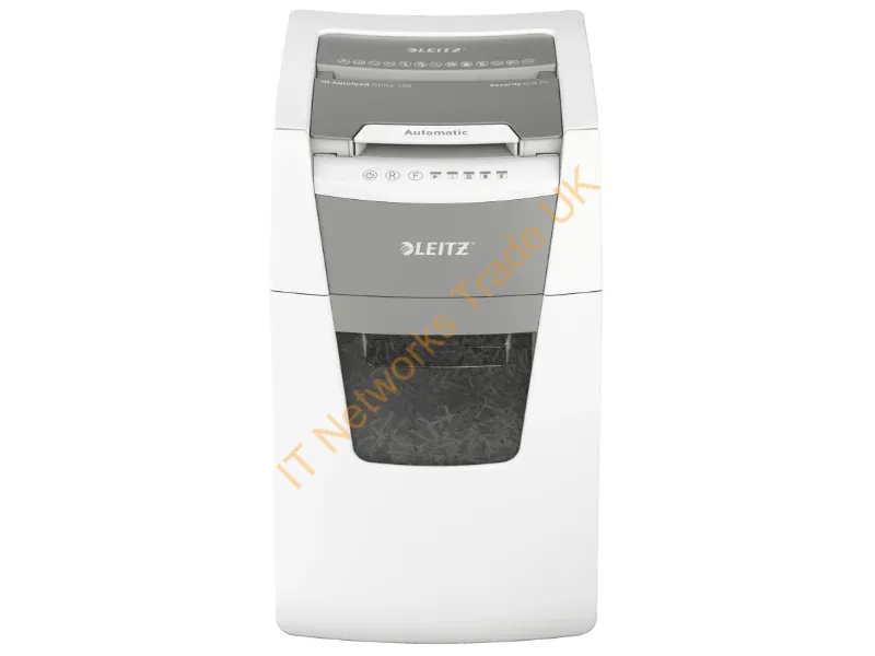 80141000 - Leitz P5 44L paper shredder Micro-cut shredding 55 dB 23 cm Silver, Black, White, Grey