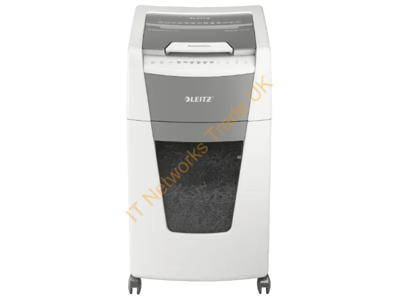 80151000 - Leitz P4 60L paper shredder Cross shredding 55 dB 23 cm Black, Silver, White
