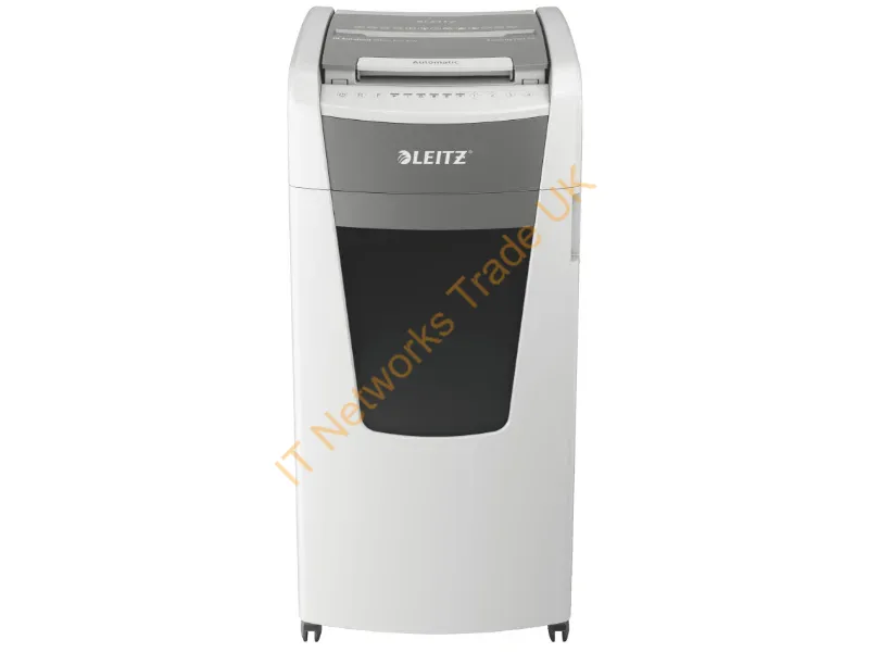 80181000 - Leitz P5 110L paper shredder Micro-cut shredding 55 dB 23 cm Silver, Black, White, Grey
