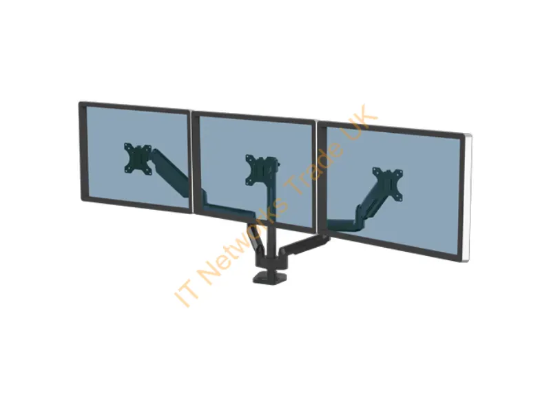 8042601 - Fellowes 8042601 Clamp/Bolt-through Black flat panel desk mount Monitor Accessory