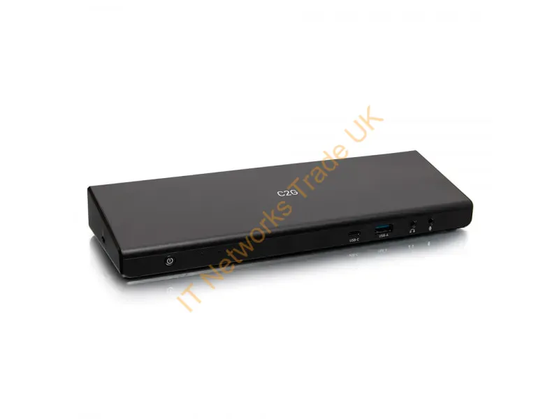 80925 - C2G USB-C® 14-in-1 Triple Display Docking Station with HDMI®, DisplayPort™, Ethernet, USB, 3.5mm Audio and Power Delivery up to 85W 4K 30Hz (TAA Compliant)