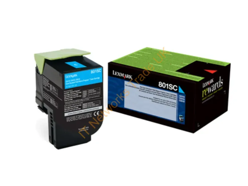 Lexmark 80C2SC0 (802SC) Toner cyan, 2K pages Accessory