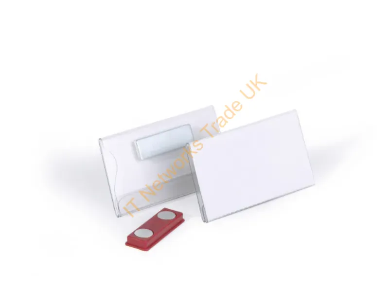 811619 - Durable Magnetic Badge 40x75mm