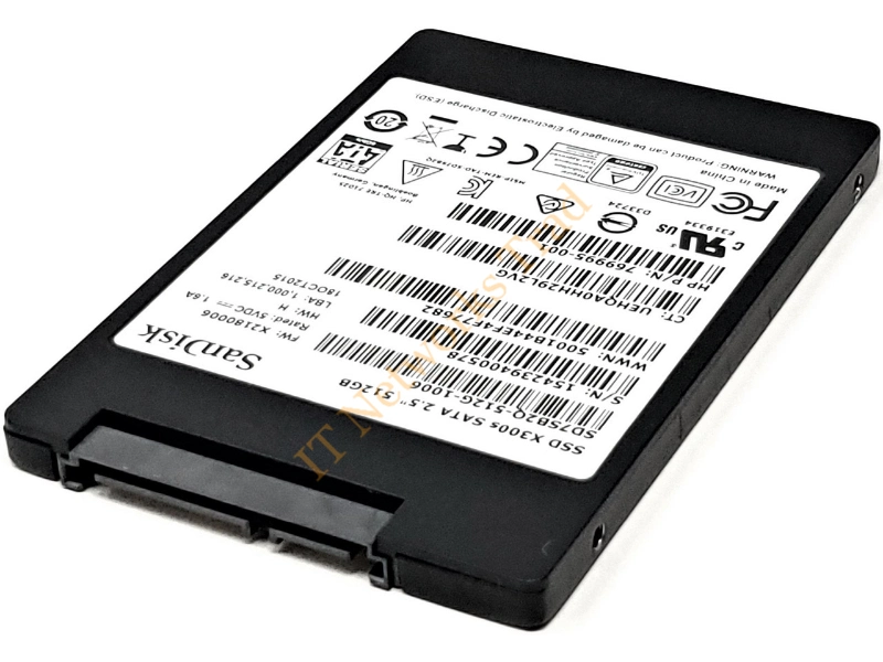 816259-001 HP 512GB SATA 6Gb/s 2.5-inch Solid State Drive SSD Storage