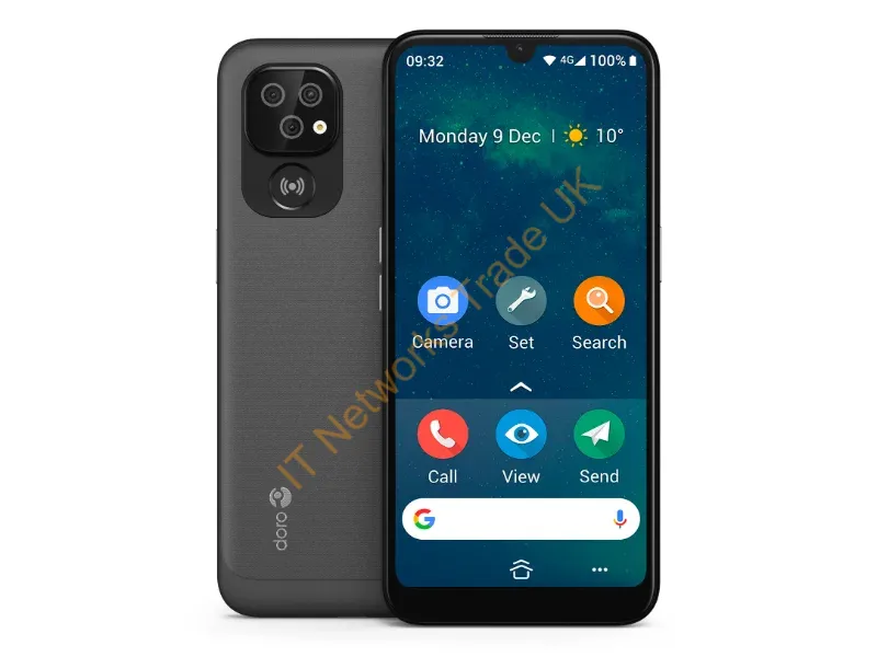 8175 - Doro 8100 15.5 cm (6.1") Single SIM Android 11 Go Edition 4G USB Type-C 2 GB 32 GB 3000 mAh Grey