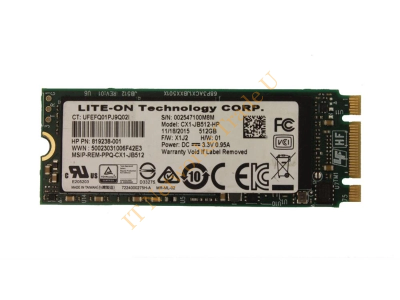 819238-001 HP Z Turbo Drive 512GB Multi-Level Cell (MLC) PCI Express 2.0 x4 M.2 2260 Solid State Drive SSD Storage