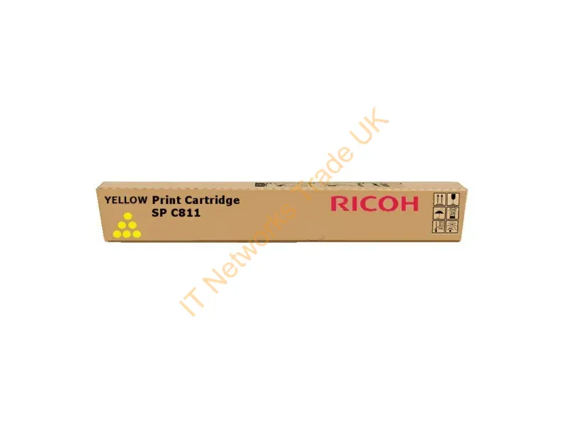 821218 - Ricoh 821218/SPC811 Toner yellow high-capacity, 15K pages/5% for Ricoh Aficio SP C 811