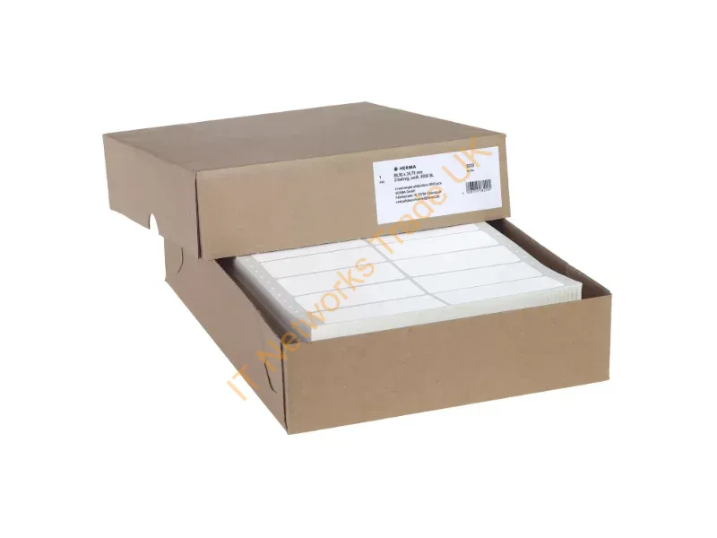 8220 - HERMA Computer labels continous 88.9x35.7 mm 2 rows white paper matt 8000 pcs.