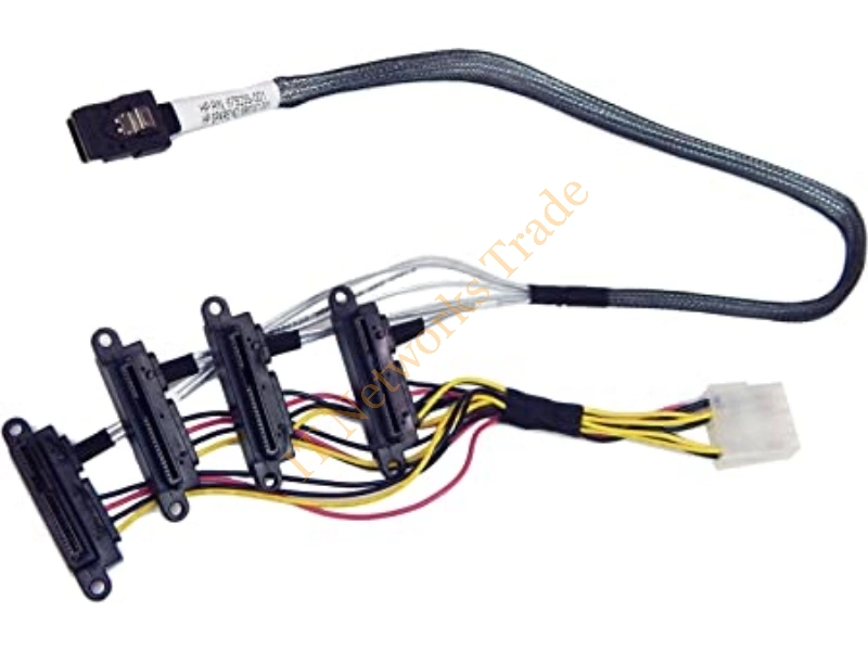 SKU: 823077-001 - HP - Mini SAS to X4 10-inch SATA Cable for ProLiant DL360 G9 Server - Server Accessory