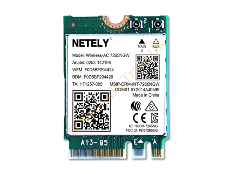 8265.NGWMG.DTX1 Intel Dual Band Wireless-AC 8265 Wi-Fi/Bluetooth Combo Adapter