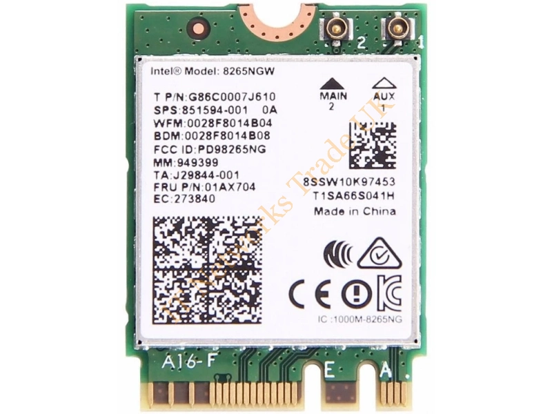 8265.NGWMG HP Intel Dual Band Wireless-AC 8265 M.2 Card 2.4 / 5 GHz Network Adapter