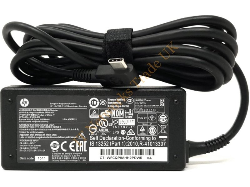 828769-001 HP 45-Watts Smart AC Power Adapter
