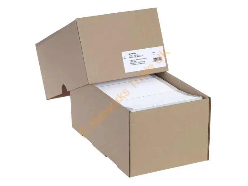 8292 - HERMA Computer labels continous 147.32x99.2 mm 1 row white perforated paper matt 3000 pcs.