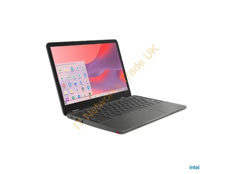 82W40009US - Lenovo 500E Yoga Chromebook Gen 4 Intel N N100 12.2" Touchscreen Wuxga 4 Gb Lpddr5-Sdram 32 Gb Emmc Wi-Fi 6E (802.11Ax) Chromeos English Gray
